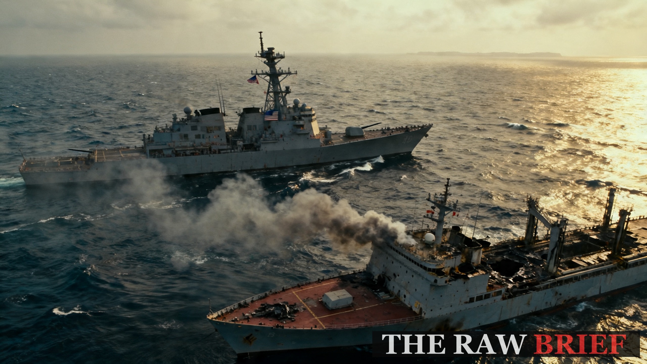 US Navy Disables Iranian Ship in First Blockade Enforcement